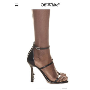 Women's Off-White Lollipop Strappy Sandal Black Size 38/8 Never worn Sold OUT!
